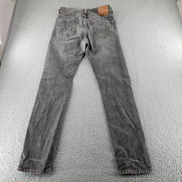 Levis Jeans Mens 30x32 (30x30) Gray 510 Distressed Skinny Fit Stretch Denim - Picture 12 of 16